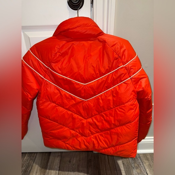 Marine Layer Apres Puffer Bittersweet Red Coat Reversible Small NWOT - Picture 10 of 12